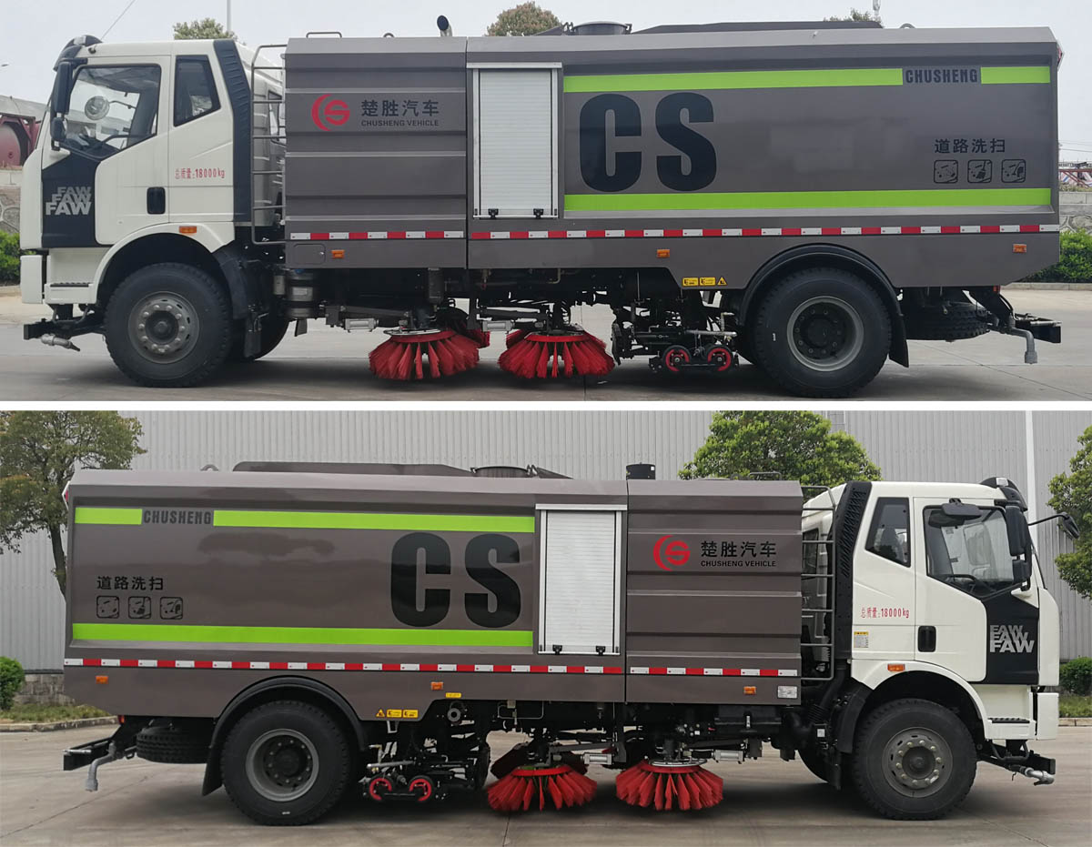 楚胜牌CSC5180TXS6JF型洗扫车